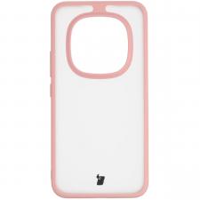 Carcasa Bizon Angelo compatibila cu Xiaomi Redmi Note 15 Pro Plus 5G / POCO M8 Pro 5G, Transparent / Roz