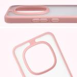 Carcasa Bizon Angelo compatibila cu Xiaomi Redmi Note 15 Pro Plus 5G / POCO M8 Pro 5G, Transparent / Roz 4 - lerato.ro