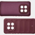 Carcasa Bizon Tur compatibila cu Xiaomi Redmi Note 15 Pro 4G, Burgundy 7 - lerato.ro