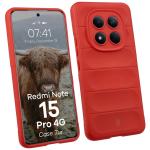 Carcasa Bizon Tur compatibila cu Xiaomi Redmi Note 15 Pro 4G, Rosu 3 - lerato.ro