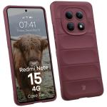 Carcasa Bizon Tur compatibila cu Xiaomi Redmi Note 15 4G, Burgundy 3 - lerato.ro