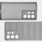 Carcasa Bizon Tur compatibila cu Samsung Galaxy S25 Ultra, Light Grey 7 - lerato.ro