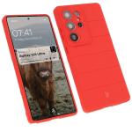 Carcasa Bizon Tur compatibila cu Samsung Galaxy S25 Ultra, Rosu 3 - lerato.ro