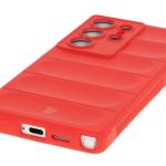 Carcasa Bizon Tur compatibila cu Samsung Galaxy S25 Ultra, Rosu 4 - lerato.ro