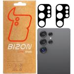 Set de 2 protectii camera foto Bizon Glass Lens compatibila cu Samsung Galaxy S25 Ultra, Negru 5 - lerato.ro