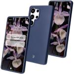 Carcasa Bizon Soft compatibila cu Samsung Galaxy S25 Ultra, Dark Blue 3 - lerato.ro
