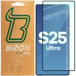 Folie sticla securizata Bizon Glass Edge 2 compatibila cu Samsung Galaxy S25 Ultra, Negru 2 - lerato.ro