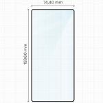 Folie sticla securizata Bizon Glass Edge 2 compatibila cu Samsung Galaxy S25 Ultra, Negru 3 - lerato.ro