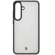Carcasa Bizon Angelo compatibila cu Samsung Galaxy S25 Plus, Transparent / Negru