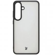 Carcasa Bizon Angelo compatibila cu Samsung Galaxy S25 Plus, Transparent / Negru