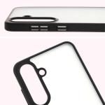 Carcasa Bizon Angelo compatibila cu Samsung Galaxy S25 Plus, Transparent / Negru 4 - lerato.ro