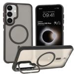 Carcasa Bizon Eclipse cu MagSafe si Stand compatibila cu Samsung Galaxy S25 Plus, Negru 3 - lerato.ro