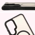 Carcasa Bizon Eclipse cu MagSafe si Stand compatibila cu Samsung Galaxy S25 Plus, Negru 6 - lerato.ro