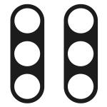 Set de 2 protectii camera foto Bizon Glass Lens compatibila cu Samsung Galaxy S25 Plus, Negru 3 - lerato.ro