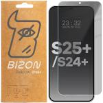 Folie sticla securizata Bizon Glass Clear Shadow Privacy compatibila cu Samsung Galaxy S25 Plus / S24 Plus, Negru 2 - lerato.ro