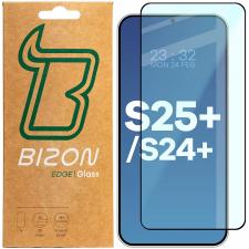 Folie sticla securizata Bizon Glass Edge 2 compatibila cu Samsung Galaxy S25 Plus / S24 Plus, Negru