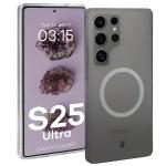 Carcasa Bizon CrystalO cu MagSafe compatibila cu Samsung Galaxy S25 Ultra, Transparent 3 - lerato.ro