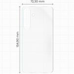 Set 2 folii protectie pentru spatele telefonului Bizon Glass Hydrogel compatibile cu Samsung Galaxy S25 Plus, Transparent 4 - lerato.ro