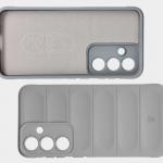 Carcasa Bizon Tur compatibila cu Samsung Galaxy S25 Plus, Light Grey 7 - lerato.ro