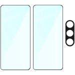 Set protectie 3in1 Bizon Glass Edge Pack, 2 folii sticla ecran + 1 folie sticla camera foto, compatibil cu Samsung Galaxy S25 Plus, Negru 6 - lerato.ro