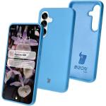 Carcasa Bizon Soft compatibila cu Samsung Galaxy S25, Albastru 3 - lerato.ro