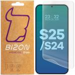 Set 2 folii protectie Bizon Hydrogel compatibile cu Samsung Galaxy S25 / S24, Transparent 2 - lerato.ro