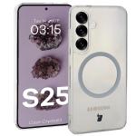 Carcasa Bizon CrystalO cu MagSafe compatibila cu Samsung Galaxy S25, Transparent 3 - lerato.ro
