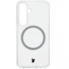 Carcasa Bizon CrystalO cu MagSafe compatibila cu Samsung Galaxy S25, Transparent