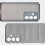 Carcasa Bizon Tur compatibila cu Samsung Galaxy S25, Light Grey 7 - lerato.ro