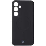 Carcasa Bizon Silicone Sq cu MagSafe compatibila cu Samsung Galaxy S25 Plus / S24 Plus, Negru 4 - lerato.ro