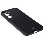 Carcasa Bizon Silicone Sq cu MagSafe compatibila cu Samsung Galaxy S25 Plus / S24 Plus, Negru 6 - lerato.ro