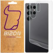 Set 2 folii protectie pentru spatele telefonului Bizon Glass Hydrogel compatibile cu Samsung Galaxy S25 Ultra, Transparent