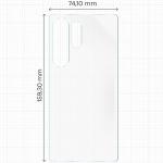 Set 2 folii protectie pentru spatele telefonului Bizon Glass Hydrogel compatibile cu Samsung Galaxy S25 Ultra, Transparent 3 - lerato.ro