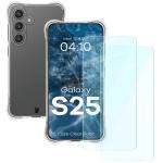Kit protectie 2 in 1 BizonMobile Clear Pack, Carcasa Bizon Salpa si Folie sticla securizata Bizon Glass Clear 2, compatibil cu Samsung Galaxy S25, Transparent 3 - lerato.ro