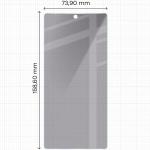Set 2 folii sticla securizata Bizon Glass Clear Shadow Duo Privacy compatibile cu Samsung Galaxy S25 Ultra, Negru 3 - lerato.ro