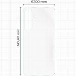 Set 2 folii protectie pentru spatele telefonului Bizon Glass Hydrogel compatibile cu Samsung Galaxy S25, Transparent 4 - lerato.ro