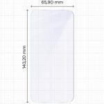 Folie sticla securizata Bizon Glass Mule compatibila cu Samsung Galaxy S25, Transparent 3 - lerato.ro