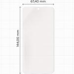 Folie protectie Bizon Glass Film Sun compatibila cu Samsung Galaxy S25, Transparent 3 - lerato.ro