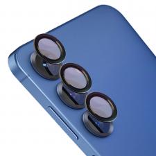 Folie sticla securizata camera foto Bizon Glass Snap Lens compatibila cu Samsung Galaxy S25 Plus, Negru