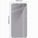 Set 2 folii sticla securizata Bizon Glass Clear Shadow Duo Privacy compatibile cu Samsung Galaxy S25 Plus / S24 Plus, Negru 3 - lerato.ro
