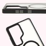 Carcasa Bizon MatteO cu MagSafe compatibila cu Samsung Galaxy S25 Ultra, Negru 5 - lerato.ro