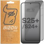 Folie sticla securizata Bizon Glass Edge Shadow Privacy compatibila cu Samsung Galaxy S25 Plus / S24 Plus, Negru 2 - lerato.ro