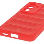 Carcasa Bizon Tur compatibila cu Samsung Galaxy S25, Rosu 4 - lerato.ro