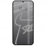 Set 2 folii sticla securizata Bizon Glass Edge Shadow Duo Privacy compatibile cu Samsung Galaxy S25 / S24, Negru 4 - lerato.ro