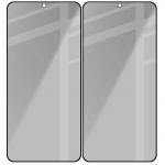 Set 2 folii sticla securizata Bizon Glass Edge Shadow Duo Privacy compatibile cu Samsung Galaxy S25 / S24, Negru 5 - lerato.ro