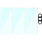 Set protectie 4in1 Bizon Glass Clear Pack, 3 folii sticla ecran + 1 folie sticla camera foto, compatibil cu Samsung Galaxy S25, Transparent 7 - lerato.ro