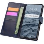 Husa flip cover Bizon Pocket compatibila cu Samsung Galaxy S25 Ultra, Navy Blue 3 - lerato.ro