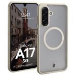 Carcasa Bizon MatteO cu MagSafe compatibila cu Samsung Galaxy A17 5G, Bej 3 - lerato.ro