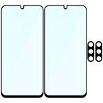 Set protectie 3in1 Bizon Glass Edge Pack, 2 folii sticla ecran + 1 folie sticla camera foto, compatibil cu Samsung Galaxy A17 5G, Negru 7 - lerato.ro