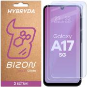 Set 2 folii sticla securizata Bizon Glass Mule Duo compatibile cu Samsung Galaxy A17 5G, Transparent
